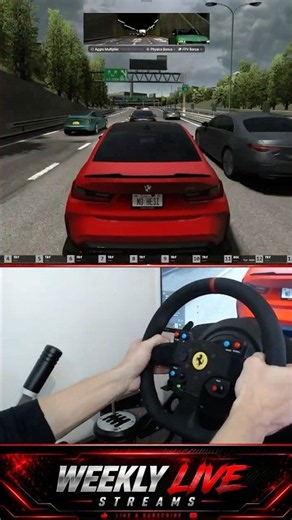 Cutting Traffic in a BMW M3 G80 No Hesi 🚗 #assettocorsa #nohesi #simracing