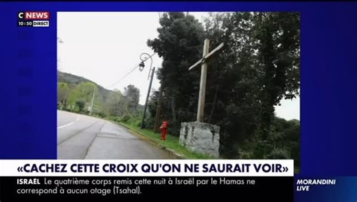 En direct avec @jeanmarcmorandini dans #morandinilive sur @cnews pour revenir sur la polémique autour de la croix de #Quasquara en Corse. • Et vous qu’en pensez-vous? | Kristina Luzi
