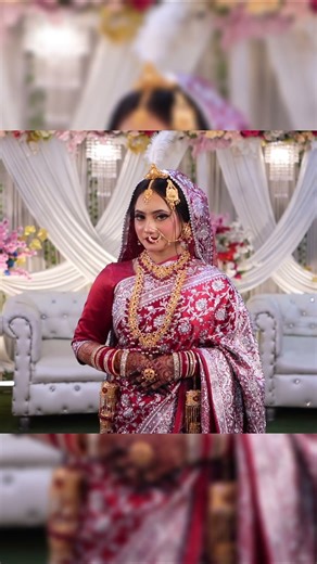 Beautiful Bengali Bride |Wedding Day Cinematic Video| Bangla Traditional Bride Moments #BengaliBride