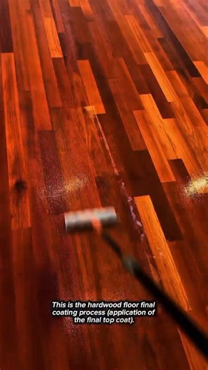 Watch the Final Coat Transform a Hardwood Floor | Professional Floor Coating Process
