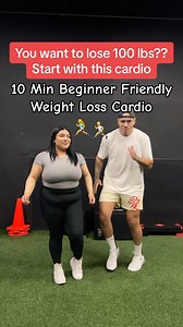 146K views · 5.6K reactions | If you have over 100 lbs to lose, and you haven’t done any form of exercise, this is a cardio I recommend you start with. It’s also low impact so it’ll be easy on the knees. After the circuit, rest for 1 min and repeat it. Repeat it 3x. It should only take you about 10 mins to complete  Let’s get that body moving! | Booty King | Facebook