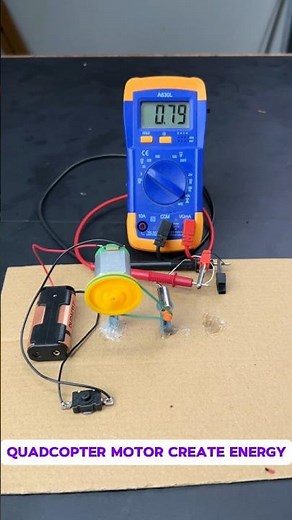 DIY Experiment: Generating Energy with Drone Motors #shorts #experiment #motor #dcmotor