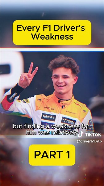 Every F1 Driver's Weakness #fyp #foryoupage #viralvideo #driver61 #f1