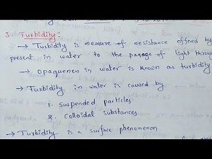 Physical water quality | Turbidity | Water quality with turbidity