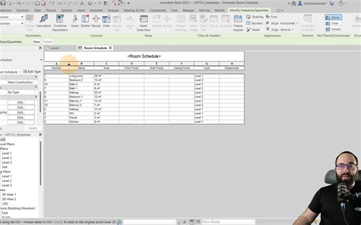 Revit 明细表教程
