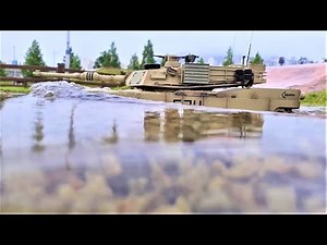 RC TANK Heng Long M1A2 Abrams Off-Road during the last rainy season
