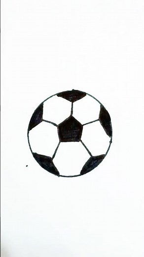 How to Draw a Soccer Ball ⚽ | Simple & Fun Drawing for Kids | Step by Step #soccerball #soccer