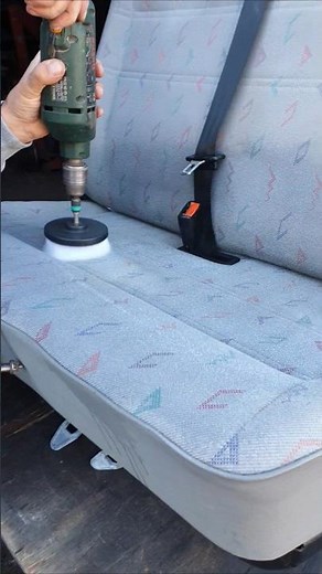Autositze waschen mit Bohrer und Bürste #carwash