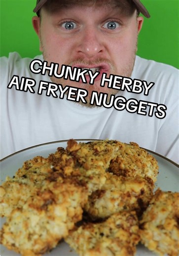 Chunky Herby Air Fryer Chicken Nuggets Recipe