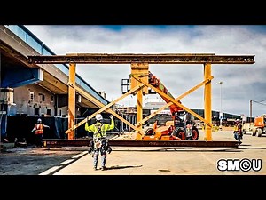 𝗨𝗡𝗗𝗘𝗥 𝗦𝗨𝗣𝗣𝗢𝗥𝗧: Massive Falsework Installed Beneath Pier for Bridge Removal
