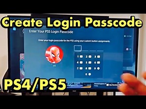PS4/PS5: How to Create/Delete User Login Passcode/PIN/Password (4 Digits)