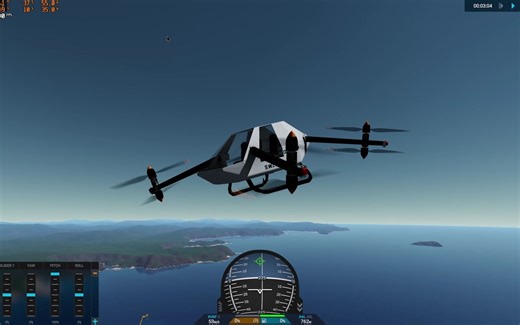 【SimpleRockets2】简单火箭2超详细四轴飞行器进阶飞控教学，自研积分控制系统，基础篇可参考我之前的投稿