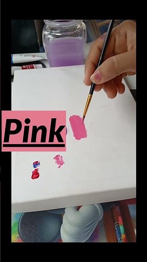 How to make Pink Colour 💖 #art #pink #colourmixing #short #ytshorts