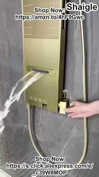 Wall Mounted Waterfall Rainfall Shower System with Temperature Display & Luxury Spa Experience