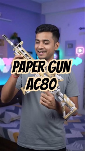 Paper Gun AC80 Tutorial 🔥 | How to Make AC80 Paper Gun at Home | Easy Cardboard Gun