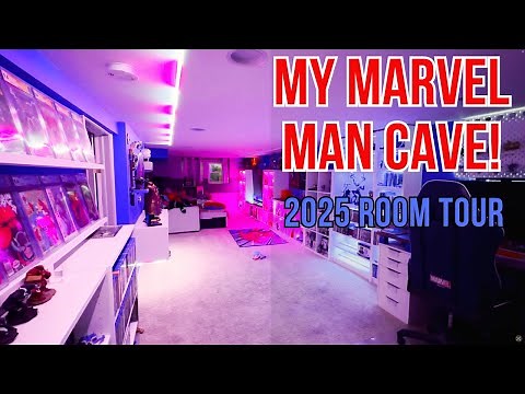 MARVEL MAN CAVE 2025 ROOM TOUR! | Ultimate Collector's Home Decor & Setup Inspiration