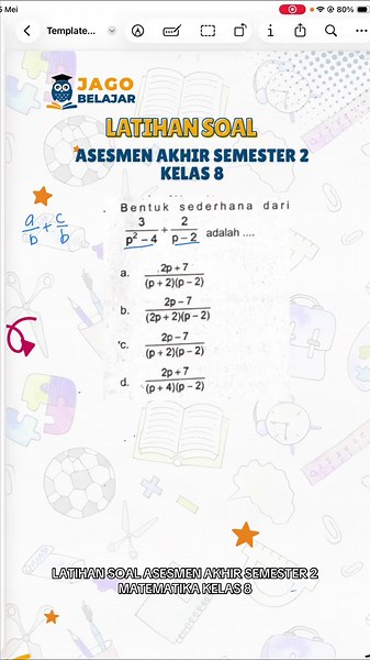 Latihan Soal Matematika Kelas 8 untuk UAS Semester 2