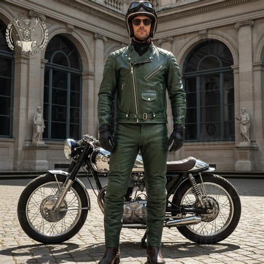 Handmade Leather Motorcycle Suit | Vintage Cafe Racer Outfit - Etsy Canada