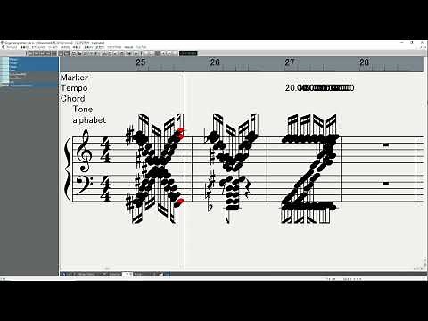 Midi Art: Amazing Alphabet Shapes Made from Sheet Music Notes