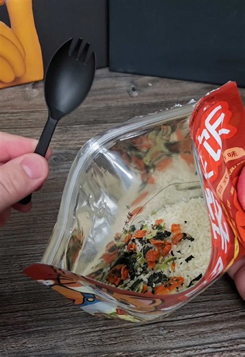 Китайский рис быстрого приготовления (готовится прямо в пакете) #еда #обзор