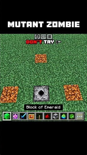 MUTANT ZOMBIE🥶 || #shorts #gaming #minecraft