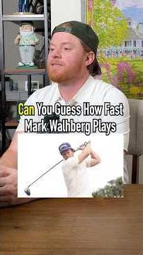 It’s INSANE How Fast Mark Wahlberg Plays Golf!!