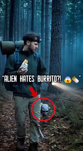 A lost alien crawled out of the forest begging for food… so I gave him a burrito. He took ONE bite and acted like I poisoned him 😭💀 Bro is definitely not from this planet. Watch till the end — his reaction is insane 😂👽🌯 | PINOY IN USA