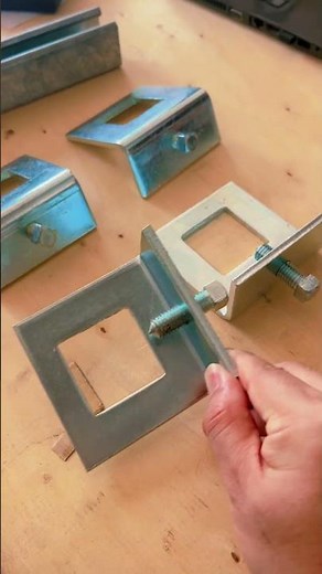 Checking high quality strut window beam clamps #hardware #pipesupport #metalframing #pipelining