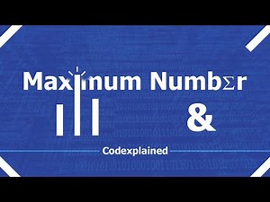 Max Num! - Hard Sorting Problem - Codexplained