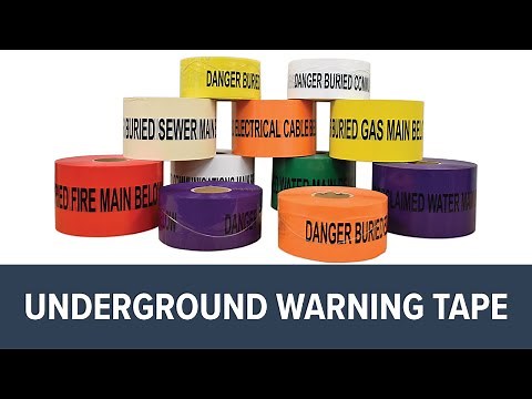 Underground warning tape | Global Spill & Safety