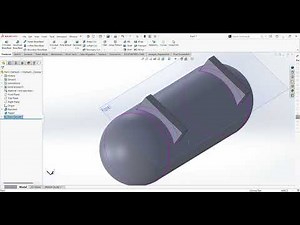 Solidwork Simulation tutorial/ Pressure Analysis on vessel