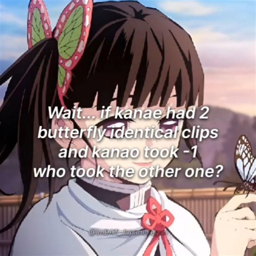 the other butterfly clip ? #fypシ゚viral #trending #kanae #kanao #shinobu #demonslayer #butterflyclip
