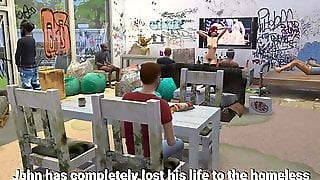 DDSims - Cuckold Loses his Wife and Home to Homeless Males - Sims 4 - RedPorn.Tv