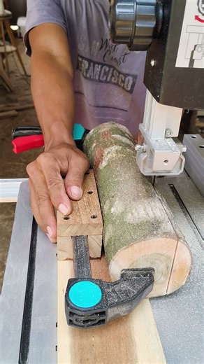 mini sawmill with 10" bandsaw #diy #woodcraft #ideas