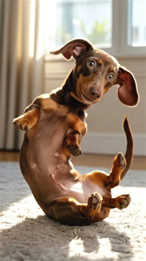 The ‘Telemark’ Stumble: Dachshund’s Graceful Fall Turned Playful Roll