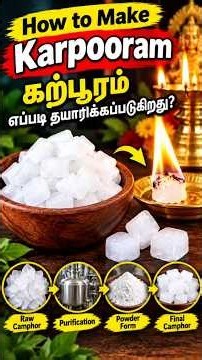 How Is Karpooram (Camphor) Made? 😱 | Manufacturing Process Explained #Shorts