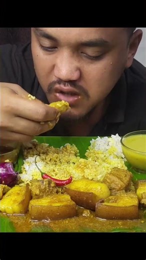 ASMR : Eating Spicy 🥵 Pork Curry,❤️‍🔥 With Rice, 😋 Onion 🧅 || ASMRSHOW || MUKBANG ||