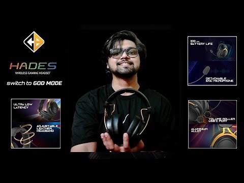 Cosmic Byte Hades best Wireless Gaming Headphones: Honest Review | 20ms Low Latency & 53mm Drivers!