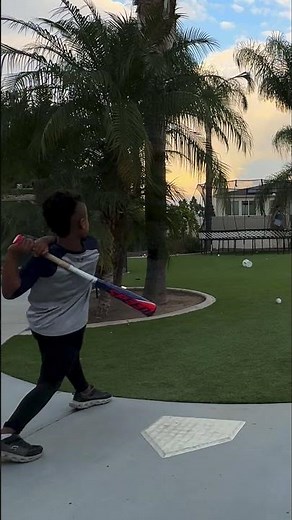 5 Year Old vs Blue Flame Pitching Machine | #Baseball #BaseballLife #BaseballLove #BaseballTraining