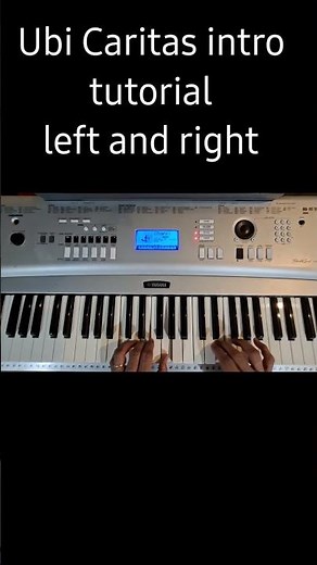 Ubi Caritas Intro left and right hand #fbreels #choir