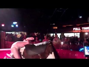 Mechanical Bull Girls Exposes Underwear Fail