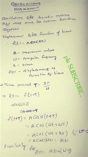Understanding Displacement of Oscillations: Sinusoidal