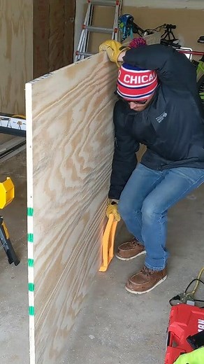 14K views · 86 reactions | Moving #plywood when you are #short and by yourself #stanley #tools #tips | Revive Home Tips | Facebook