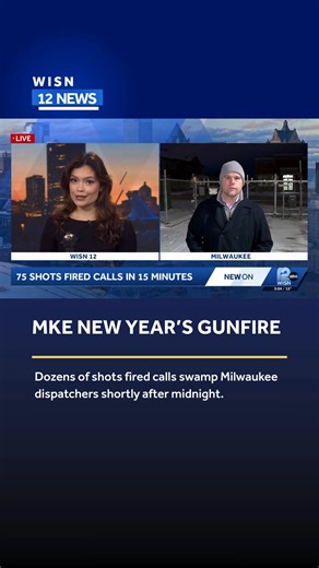 Gunfire erupted across Milwaukee to start 2026, overwhelming police dispatchers with dozens of shots fired calls just minutes after midnight. Read more: tinyurl.com/3928furz | WISN 12 NEWS