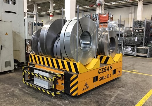 Battery-Powered CTC Transfer Car: 360° Mobility, Zero Rails, Up to 150 tons—Built for Smart Factories | Cesan Cranes & Components