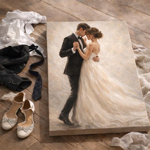 Romantic First Dance Ballroom Art, Vintage Inspired Oil Painting Print C108 - Etsy