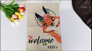 Hello,Spring Garden Flag Flower Motorcycle Garden Flag Vertical Double-Sided, Spring Tulip Holiday Courtyard Outdoor Decoration 12.5x18 Inches