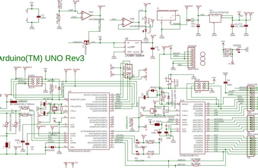 《单片机学习调试VLOG》Arduino_UNO_R3硬件构成, 硬件PCB, 原理图