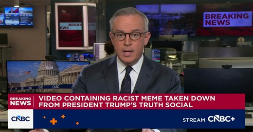 Video containing racist meme taken down from President Trump's Truth Social