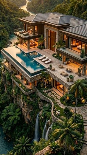 Building a Tropical Luxury Mansion From the Ground Up 🌴🏗️ | Insane Time Lapse Transformation